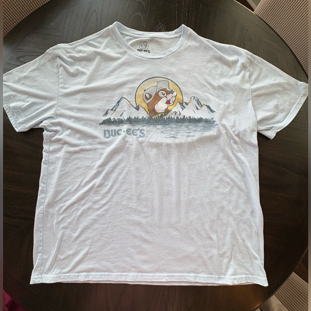Buc-ee’s 3XL Graphic Tee Double Sided Beaver Shirt White
